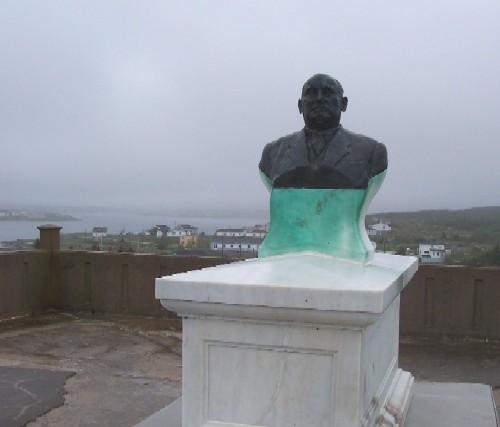 Sir William F. Coaker Monument at Memorial Cemetery, Port Union, NL, 2006; HFNL 2008