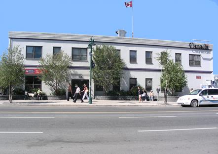Yellowknife Post Office, 50th (Franklin) Ave.; A.Geggie/GNWT
