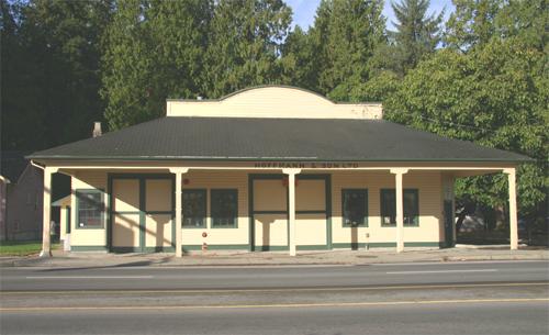Exterior view of the Hoffman and Son Shop, 2005; District of Pitt Meadows, 2005