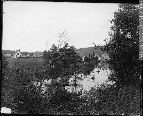 Showing Hunter River with church on left, c. 1915; William Notman &amp; Son, McCord Museum, View 8259