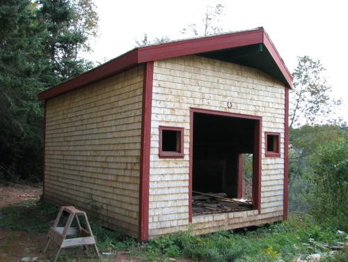 Showing side elevation of renovated kiln building; Province of PEI, Carter Jeffery, 2008
