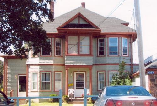Showing east elevation with symmetrical facade; Province of PEI, Carter Jeffery, 2008