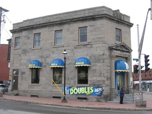 North/northeast side of the building, currently Greco Donair; City of Bathurst