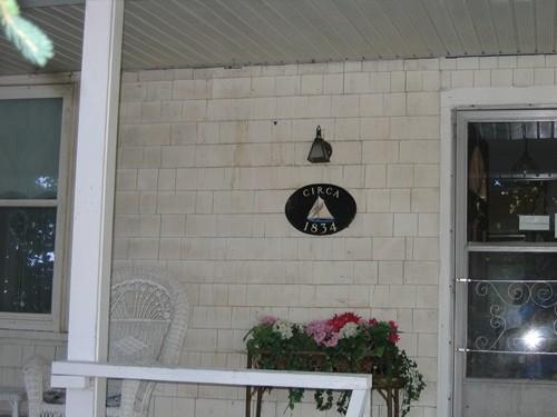 Local heritage plaque on home with the circa construction date; City of Bathurst