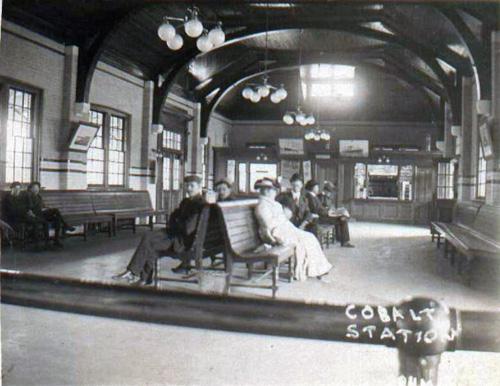 Interior view of the waiting room; Cobalt Mining Museum, Accession #C838-E