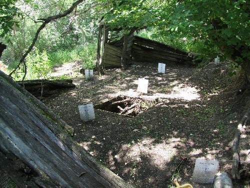 Looking into the Dugout house from slightly above; Government of Saskatchewan, Bernard Flaman, 2006