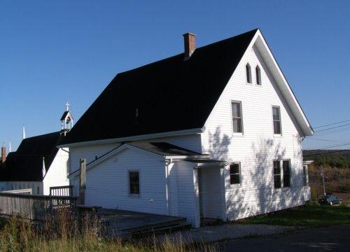 Rear (North) Elevation with Profile of West Elevation, Christ Anglican Church Rectory, New Ross, Nova Scotia.; Heritage Division, Nova Scotia Department of Tourism, Culture and Heritage, 2008.