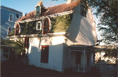 West view of 7 Monkstown Road, rear facade.  Photo taken 1990s.; HFNL 2007