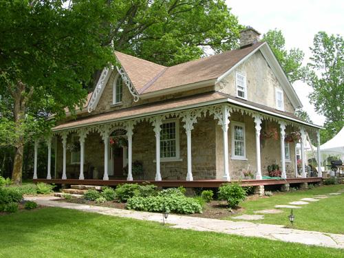 Oblique view looking east to front and south  façade of McKinley House – 2006; OHT, 2006