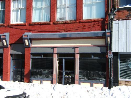 This photograph shows the southern storefront which has been recently restored, 2005; City of Saint John