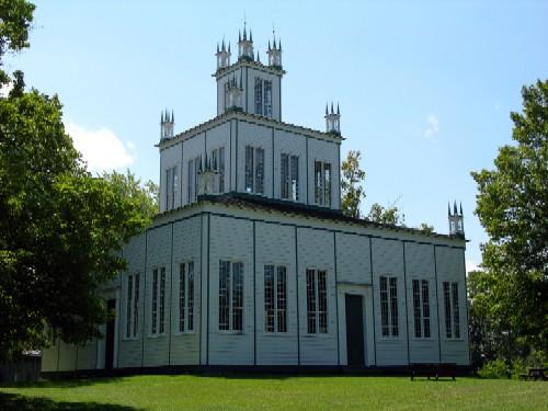 View of the temple from the south-east; OHT, 2006