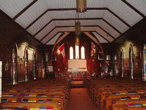 Photo of the beautiful interior; McAdam Historical Restoration Committee
