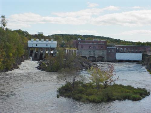 The hydroelectric power station at Salmon Falls; Town of St. Stephen