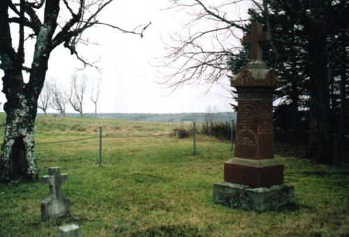 Showing Stewart stone with Bonshaw hills; PEI Genealogical Society, 2006