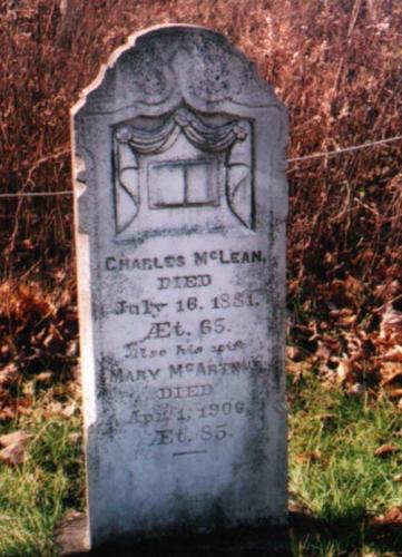 Showing stone detail with open book; PEI Genealogical Society, 2006