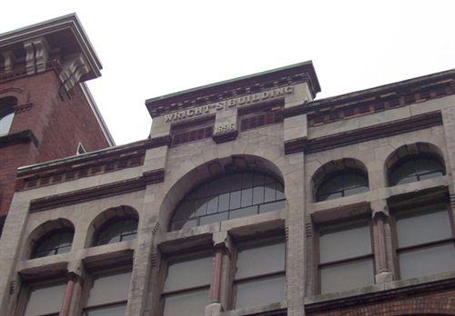 Parapet detail,front elevation, Wright Building, Halifax, NS, 2008.; Heritage Division, NS Dept. of Tourism, Culture and Heritage, 2008