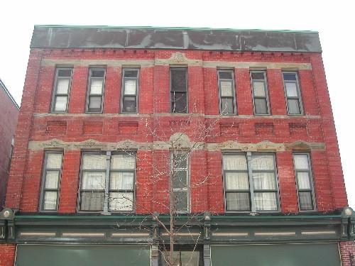 This photograph shows the two upper storeys of the building, 2005  ; City of Saint John