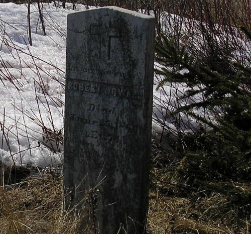 Tombstone of Robert Howard; PEI Genealogical Society, 2006