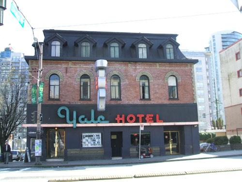 Exterior view of the Yale Hotel; City of Vancouver, 2007