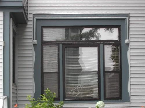 This photograph shows the triple set window, 2005; City of Saint John