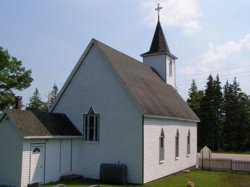 North elevation with west profile, St. George's Anglican Church, East River, Nova Scotia, 2007.; Heritage Division, Nova Scotia Department of Tourism, Culture and Heritage, 2007