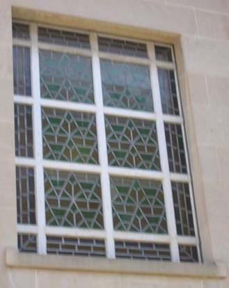 Featured is the stained-glass window above the north-east entrance.; Lyndsay Haggerty, 2007.