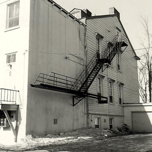 Exterior view of Sewell House, showing the two-and-a-half-storey massing, 1969.; Parks Canada Agency / Agence Parcs Canada, 1969.