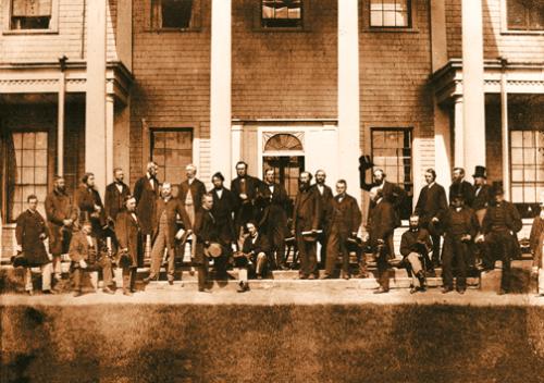 Delegates to the 1864 Confederation Meeting; G.P. Roberts National Archives of Canada / C-000733