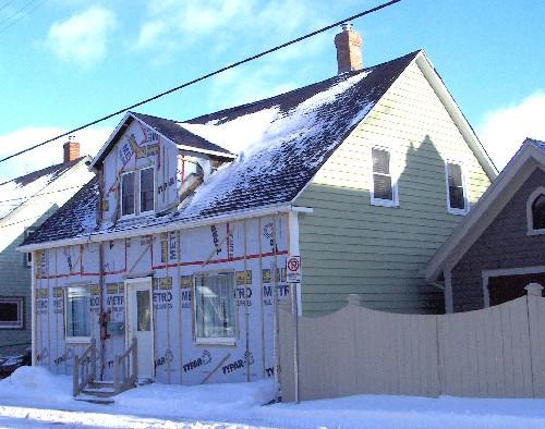 Showing renovations in progress; City of Charlottetown, Natalie Munn, 2009