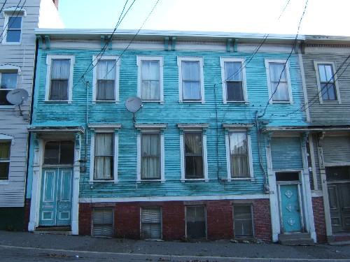 This photograph shows the contextual view of the building, 2005; City of Saint John