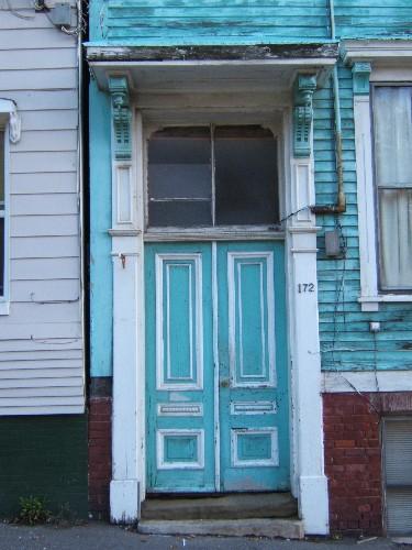 This photograph shows the entrance of the building, 2005; City of Saint John