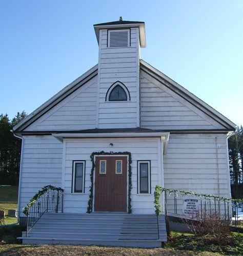 Front elevation of the Wentworth United Baptist Church, Wentworth, NS, 2009.; Heritage Division, NS Dept of Tourism, Culture and Heritage, 2009.