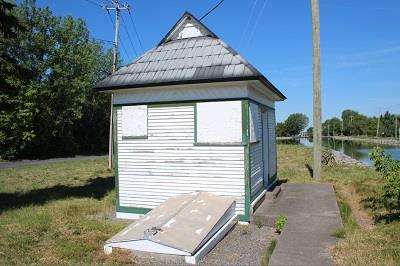 Cabin of Bridge No. 2, side elevation; Agence Parcs Canada / Parks Canada Agency, 2019.