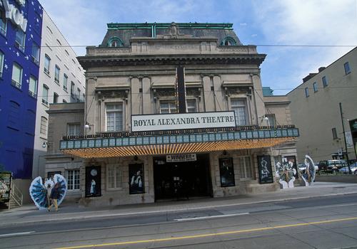 General view of Royal Alexandra Theatre showing its symmetrical, five-bay composition, 1993.; Parks Canada Agency / Agence Parcs Canada, J Butterill, 1993.