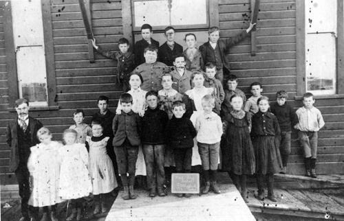 Historic view of Mud Bay School, 1899; City of Surrey, 2007