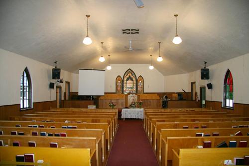 Interior view of Fleetwood Memorial United Church, 2007; City of Surrey, 2007
