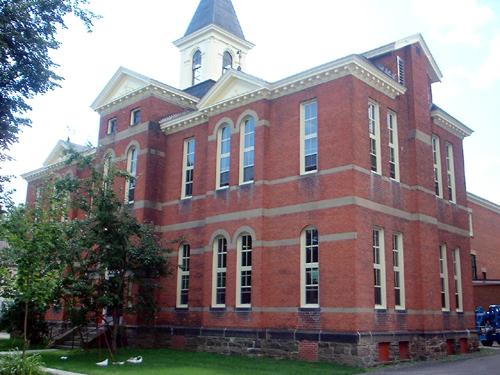 This image shows a view from the northwest corner of the building, 2008; Province of New Brunswick