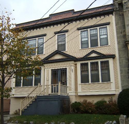 This photograph is a contextual view of the building on Orange Street, 2005; City of Saint John