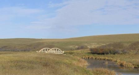 Eagle Creek Cement Bridge, with Eagle Creek in foreground, 2005.; Unknown