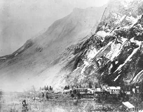 Frank Slide Provincial Historic Resource (1903); Glenbow Archives, NA-411-9