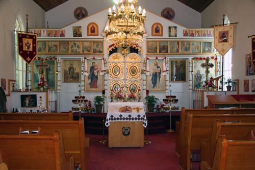 Interior view of St. Michael's Ukrainian Orthodox Church, Winnipeg, 2009; Historic Resources Branch, Manitoba Culture, Heritage and Tourism, 2009