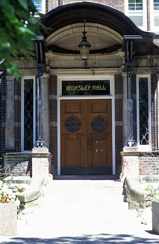 Detail view of Annesley Hall showing the finishes and decoration illustrating Tudor-Revival-style decor, 1994.; Parks Canada Agency / Agence Parcs Canada, J Butterill, 1994.