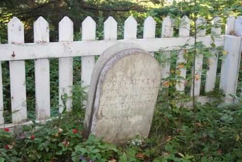 Showing Aitken stone; Donna Collings, 2007