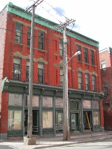 This photograph shows the contextual view of the building, 2005; City of Saint John