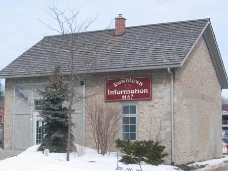 This photo features the brick and stone construction, 2007.; Lindsay Benjamin, 2007.