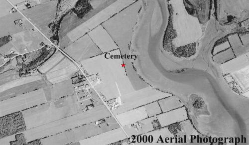 Aerial view shows trees have disappeared; Province of PEI, 2000
