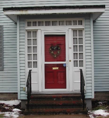 This photograph shows the entrance to the building, 2005; City of Saint John