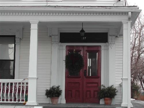 This photograph shows the entrance to the building, 2005; City of Saint John