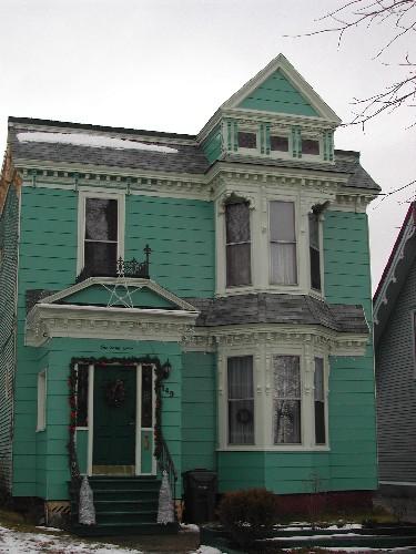 This photograph shows the contextual view of the building, 2005; City of Saint John