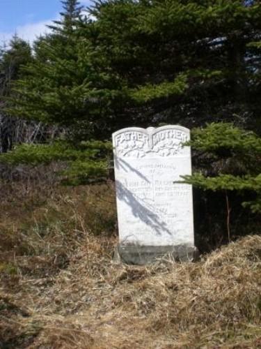 Photo of marble headstone, Salvation Army Cemetery, Arnold's Cove, NL, 2008; Courtesy of Iris Brett, 2008